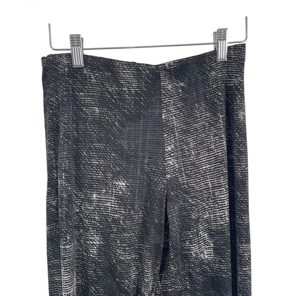 Clara Sun Woo Signature Slim Legging Black Grey Pull On Pants Slinky Women Small - Picture 2 of 5